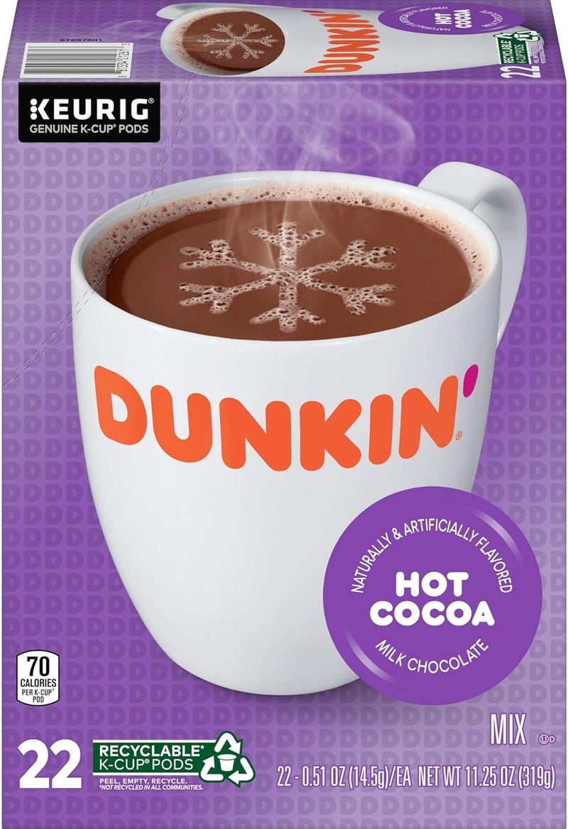 Dunkin' Milk Chocolate Hot Cocoa K-Cup Pods - Image 2